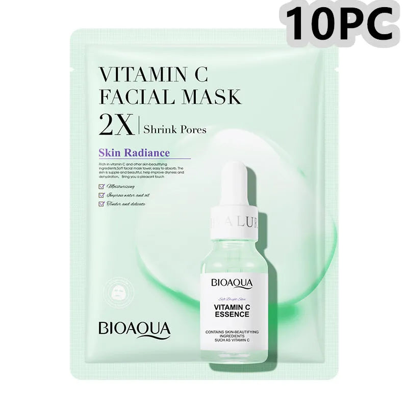 Collagen face mask sheet with hyaluronic acid gel formula in 30g pack