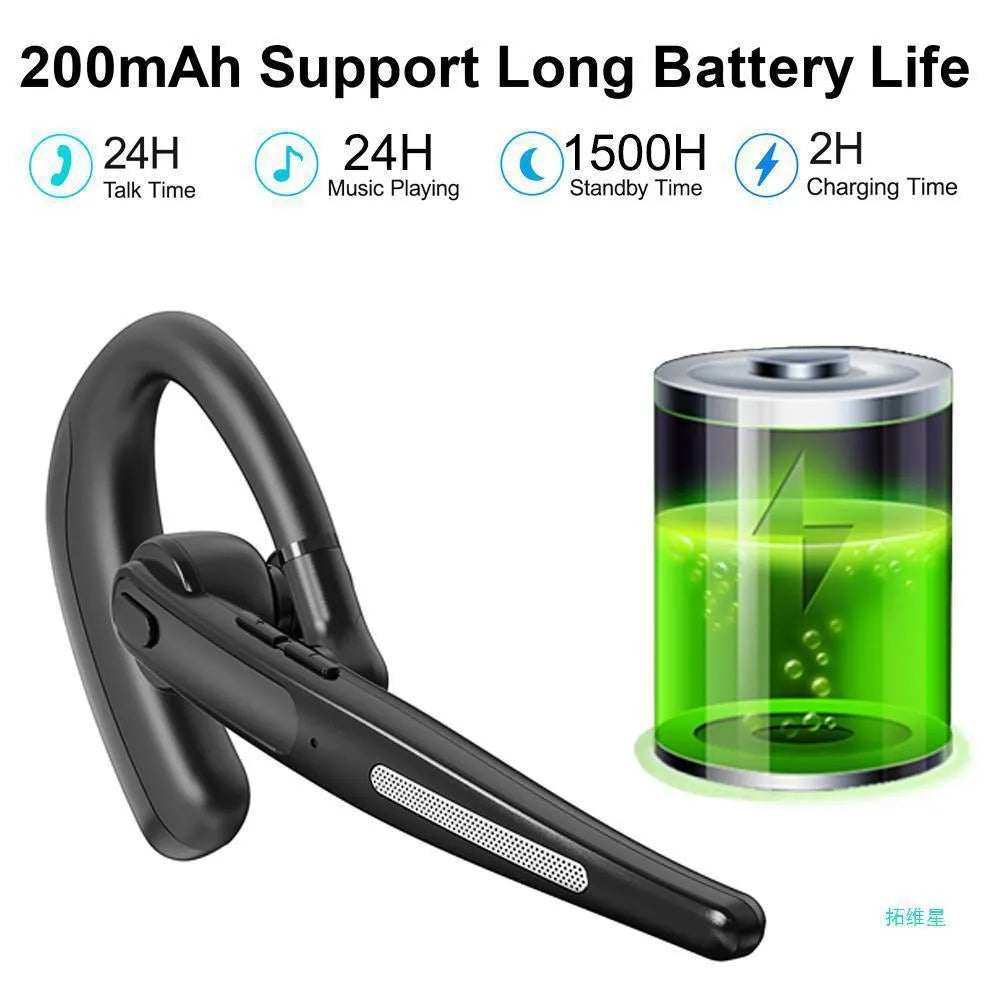 Wireless headset with HD noise reduction, simple style, L-shaped plug, in colour K28A