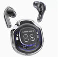 ACEFAST Small Crystal Color 2 Bluetooth Headset in alfalfa purple with silicone protective cover and lanyard