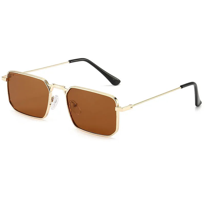 Square frame men's sunglasses with steampunk styling in multiple colour options
