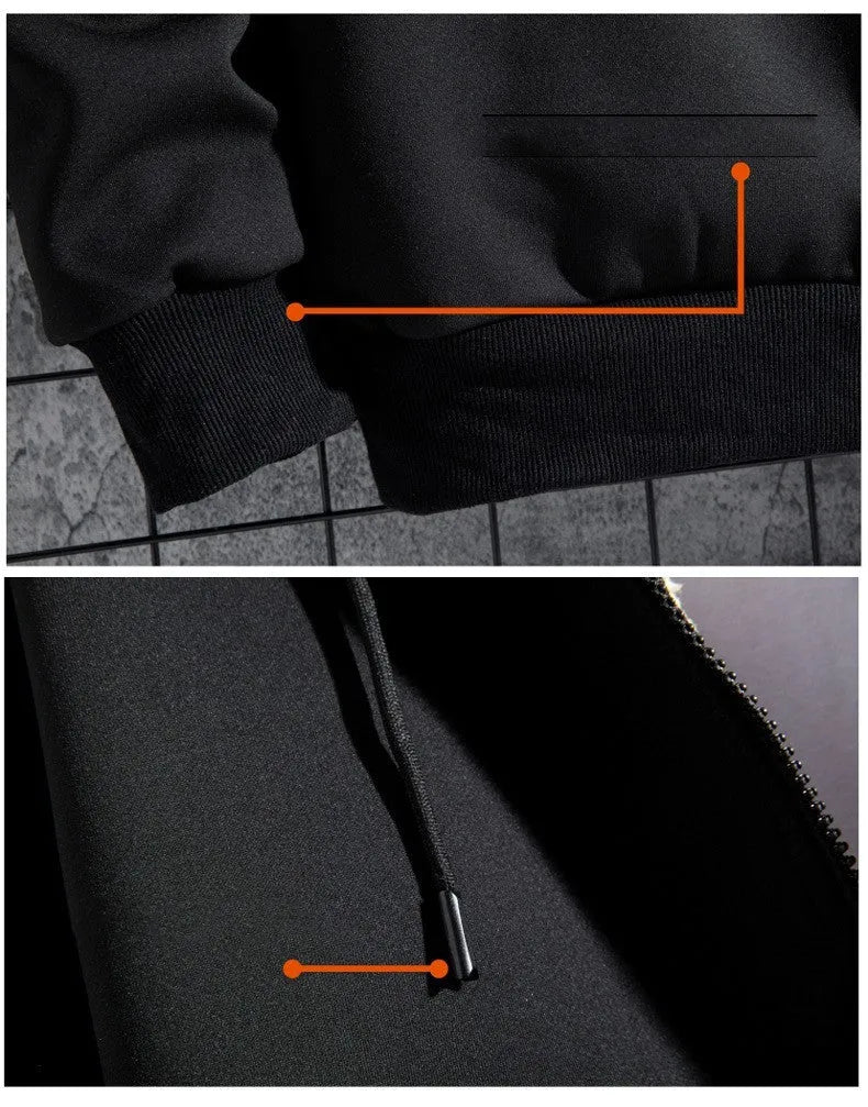 Men's autumn winter loose hooded sweater in grey, 80% polyester long sleeve pullover