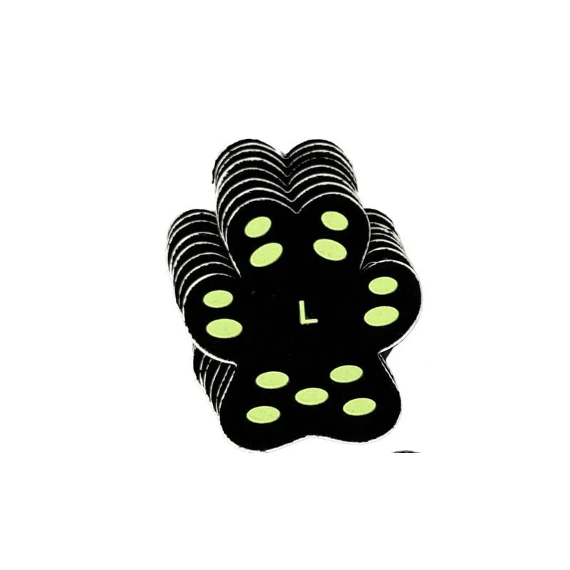 Pack of eight soft silicone invisible claw protection pads for dogs, shown in small or medium size.