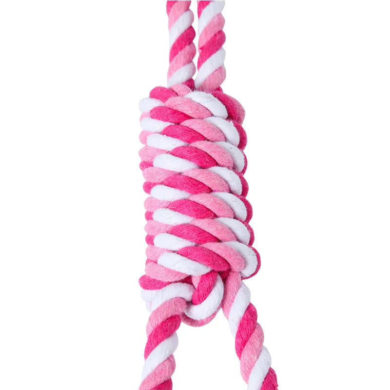 38cm red white and blue white cotton string dog rope toy for medium large breeds