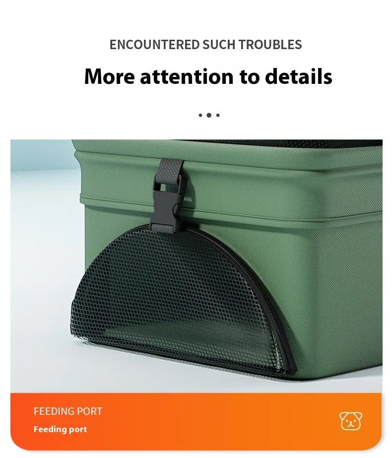 Black warrior style pet cart with detachable components and one-click folding mechanism