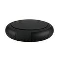 Portable car air purifier in black or white, ABS body, 155x42mm, USB powered, with negative ion function.