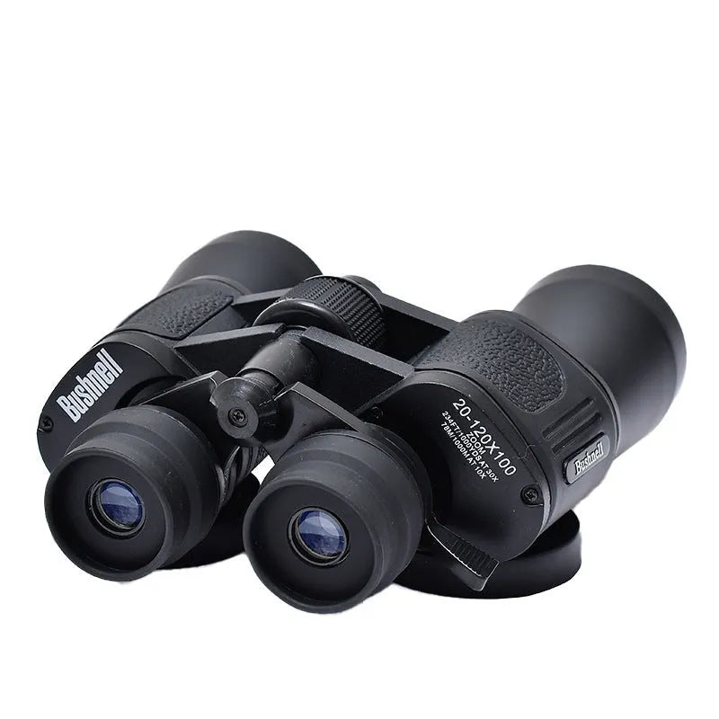 High power binocular telescope with continuous zoom for outdoor observation