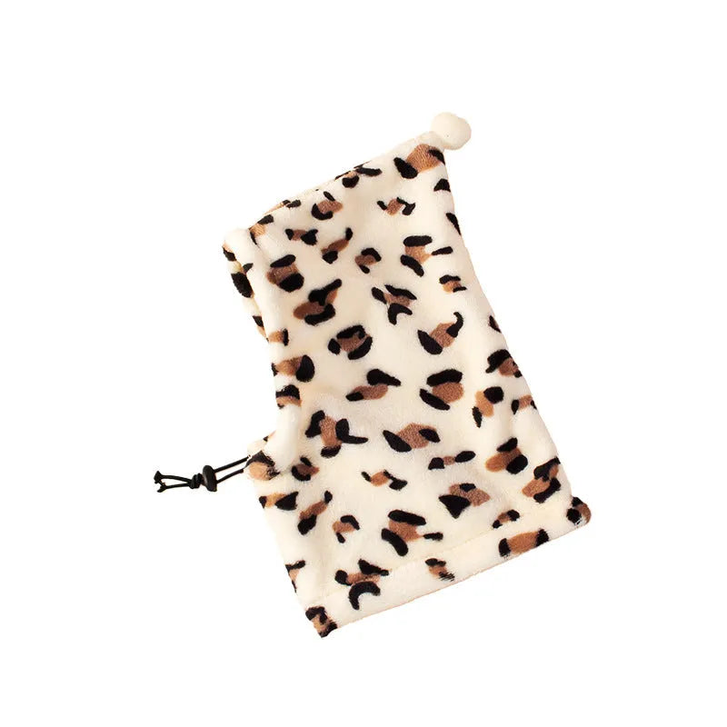 Bear headdress with rabbit ears pet costume accessory in leopard print colour option