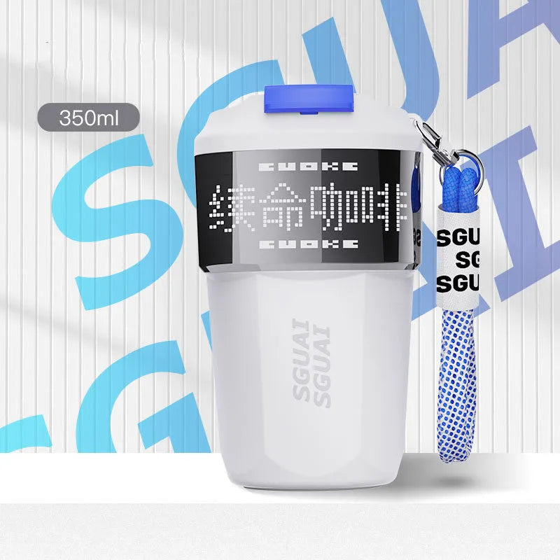316 stainless steel portable coffee cup with 50ml capacity in a choice of five colours.