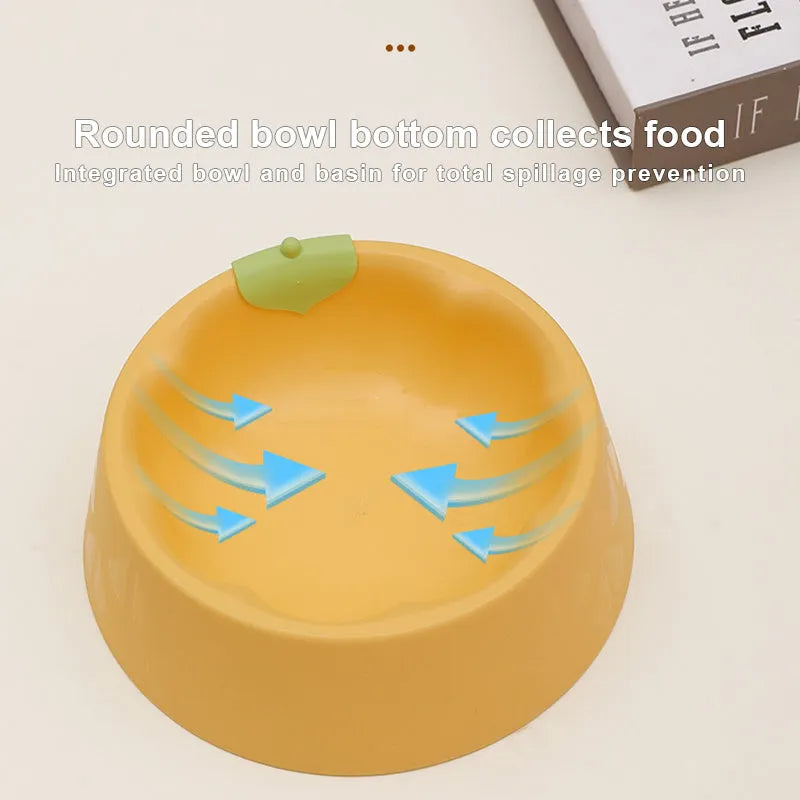 Green plastic double pet bowl for food and water with a flower-shaped, anti-tipping design.