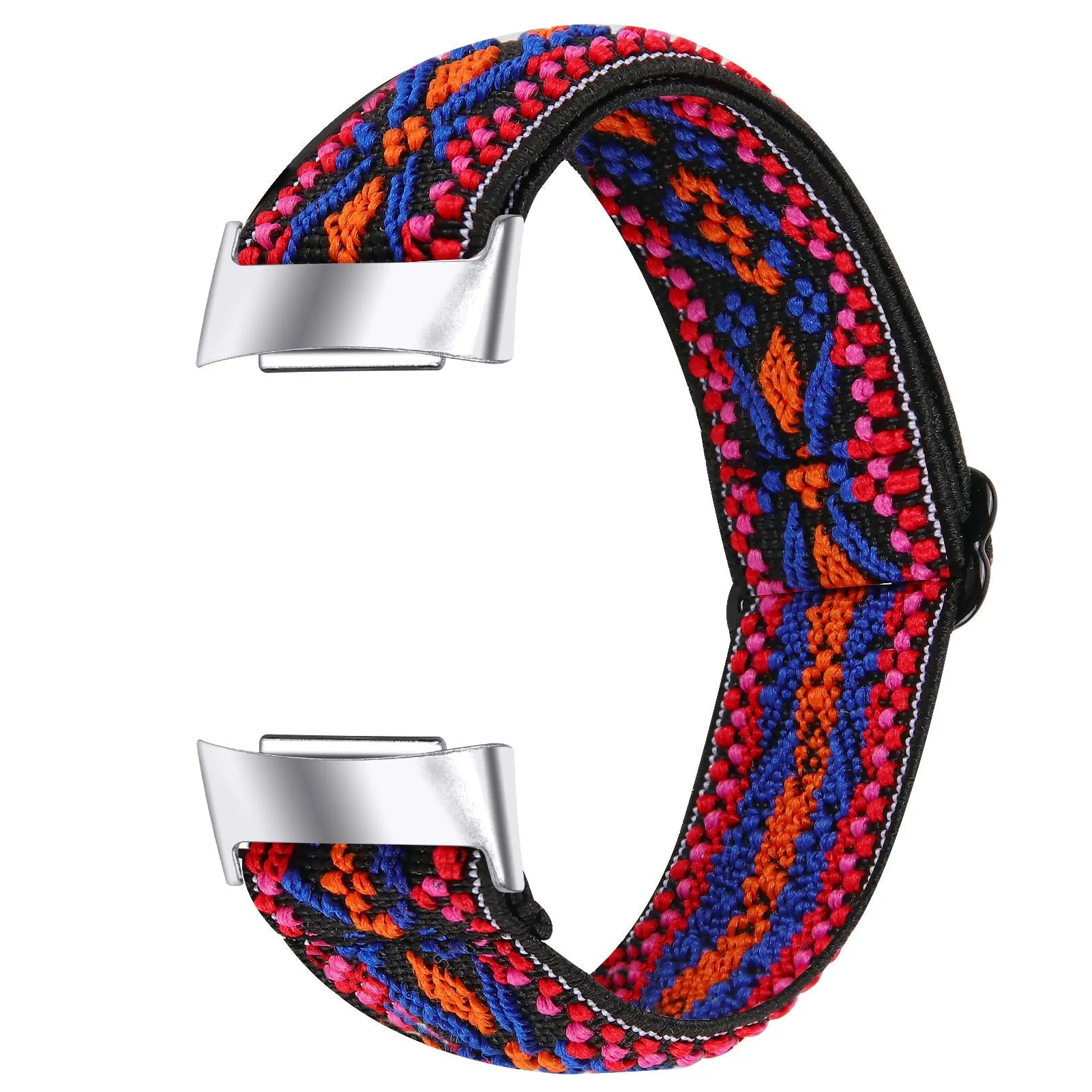 Elastic printed watch strap for Fitbit Charge 6 shown in multiple colour options