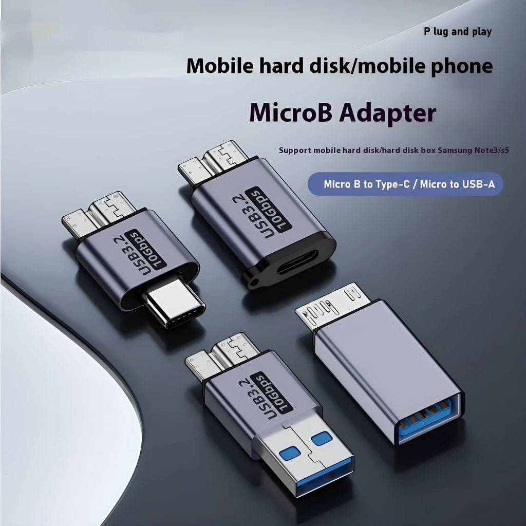USB AM male to Micro-B male adapter cable for connecting older hard drives