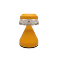 Black brown orange USB LED night lamp with three-colour electrodeless dimming for bedroom use