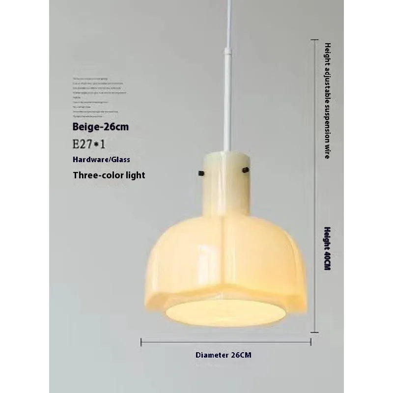 Medieval-style glass bud pendant chandelier light in a choice of six colours
