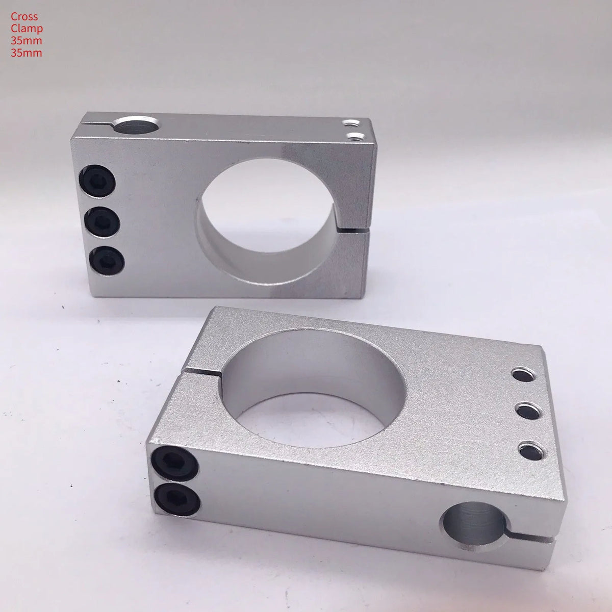 Aluminium alloy same diameter cross clamp fixing clip pillar in multiple sizes 4mm to 60mm