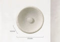 Japanese-style minimalist wall lamp with resin shade in three diameter sizes for modern interiors
