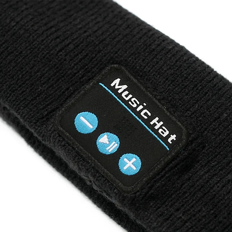 Bluetooth 5.4 headband with integrated eye mask and sports scarf in removable washable fabric