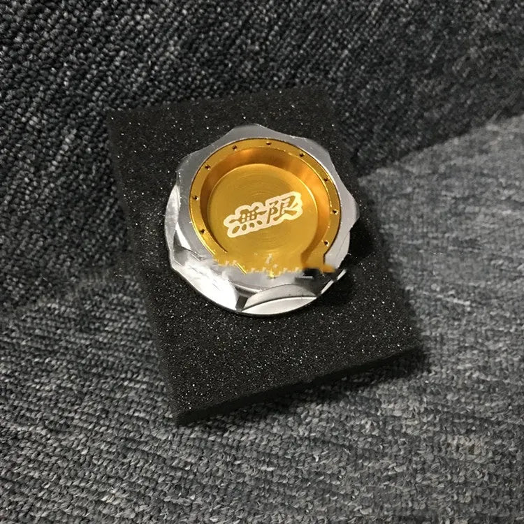 Aluminium alloy anti-leakage oil filter cap in six colour options for Honda vehicles.