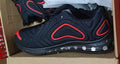 Men's black casual lace-up sneakers with round toe and thick sole design