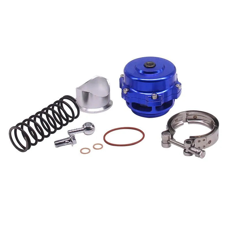 Aluminium alloy automotive bypass valve with 50mm diameter in multiple colour options