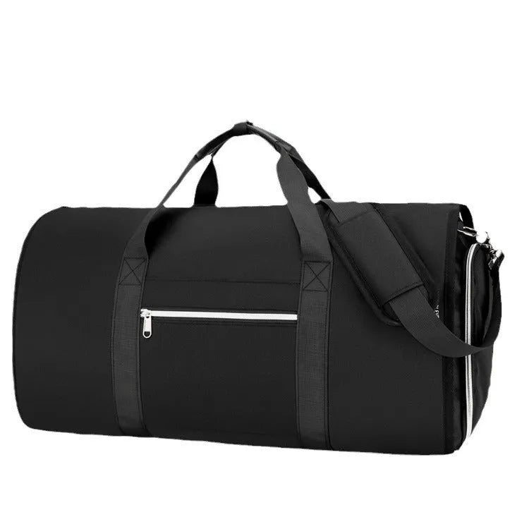 Oxford cloth multi-purpose storage bag in grey colour showing compartments and durable fabric texture.