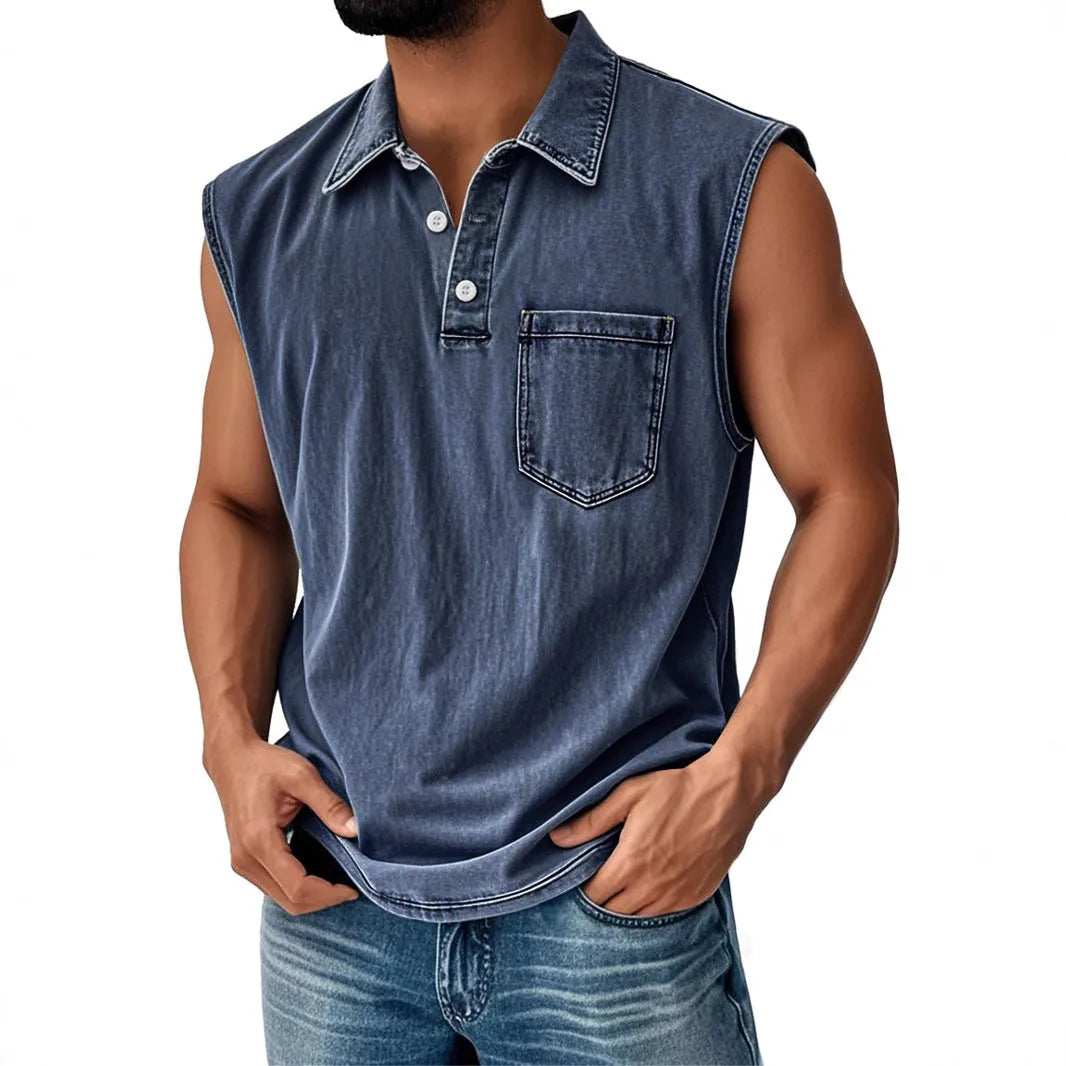 Men's loose fit short sleeve polo shirt with 3D digital printing in various colour options