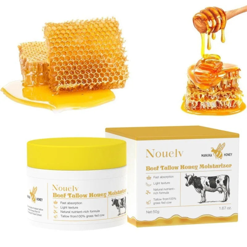 50g jar of cow fat honey moisturising cream for dry and combination skin