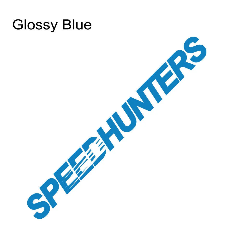 Long reflective vinyl car sticker with graphic design in one of nine colour options