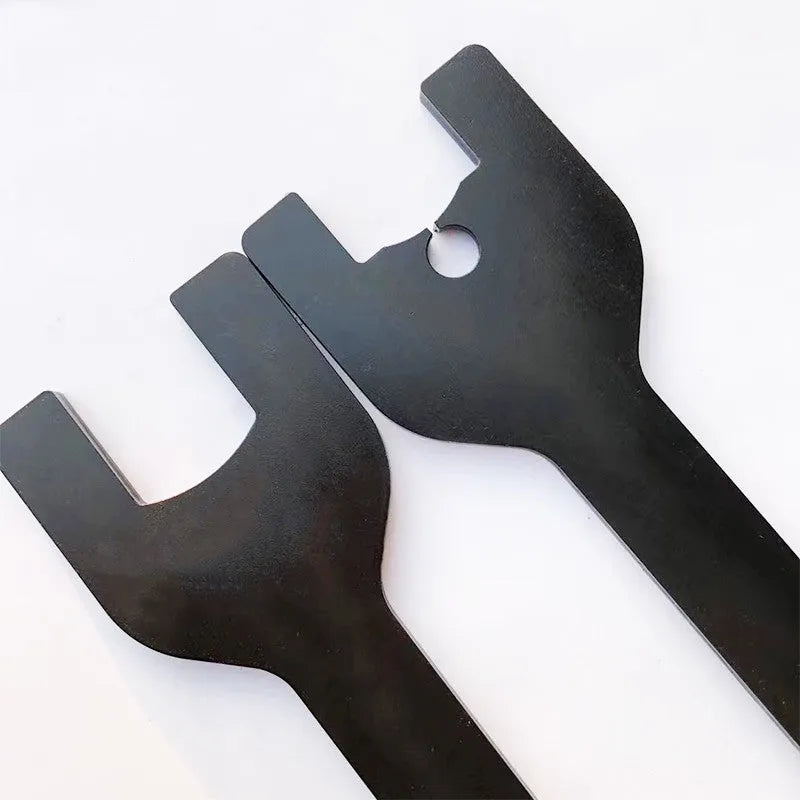 Land Rover fan support wrench set showing 36mm and 40mm alloy steel spanners.