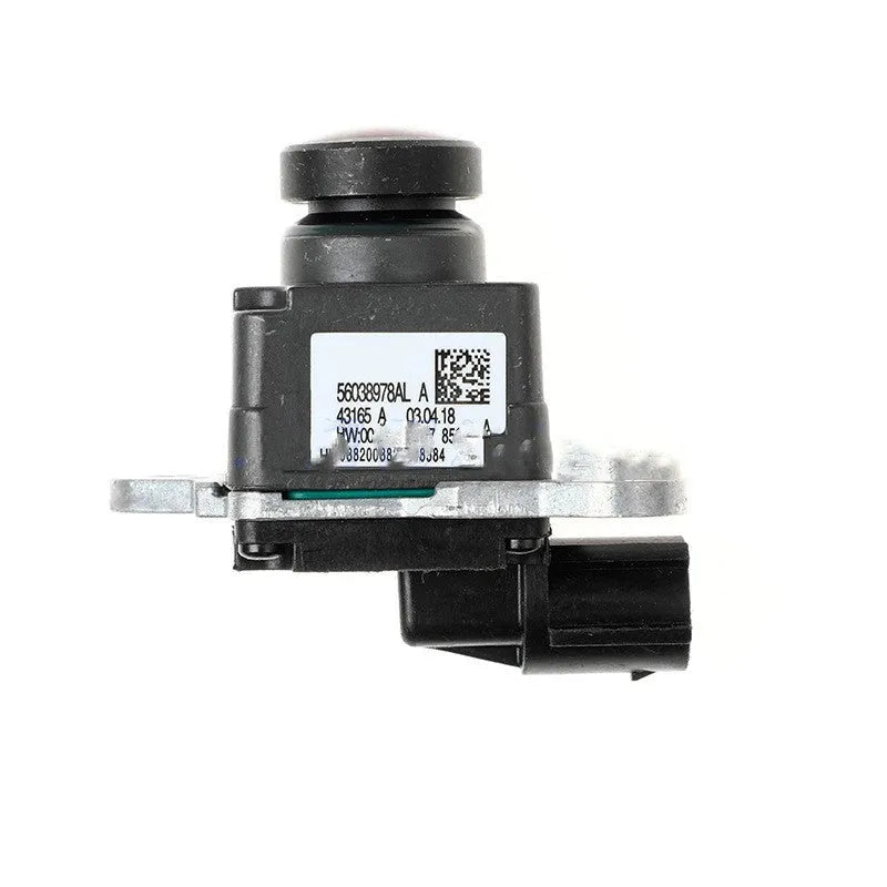 Black plastic rear view reversing camera for Dodge 1500, 2500, 3500, 4500 trucks.