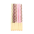 Plastic chocolate bar gel pen with 15cm body, 0.38mm tip, black erasable ink, random colour