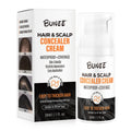 30ml dark brown scalp concealer pomade with applicator brush for hair thinning coverage.