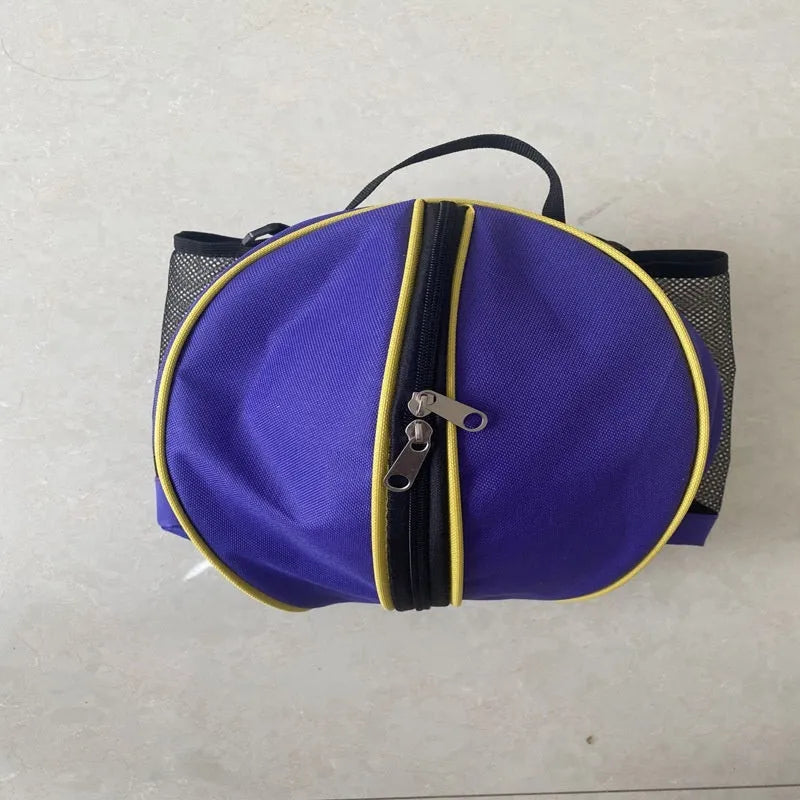 Oxford cloth basketball training bag showing 9 litre capacity with shoulder carrying options