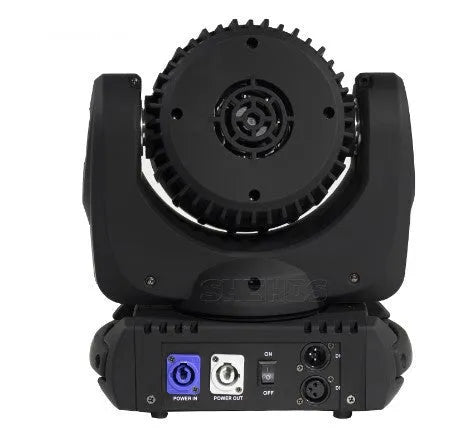 144W LED moving head beam wash light with DMX 9/16 channel control and full-colour 12 x 12W LED source