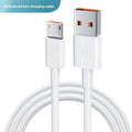 White 6A super fast charge data cable with TYPE-C, Micro USB or Lightning interface, 0.3m to 2m, PVC