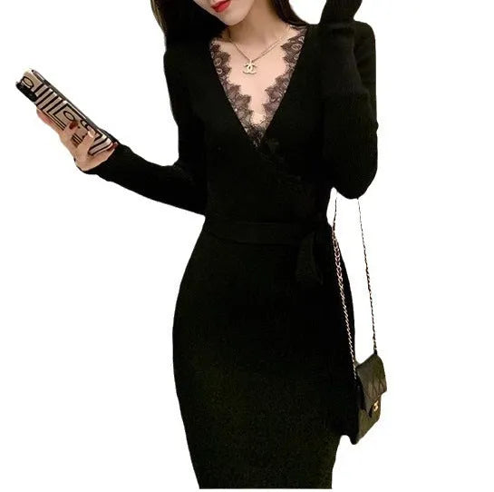 Black women's slim fit Princess dress style skirt on a hanger