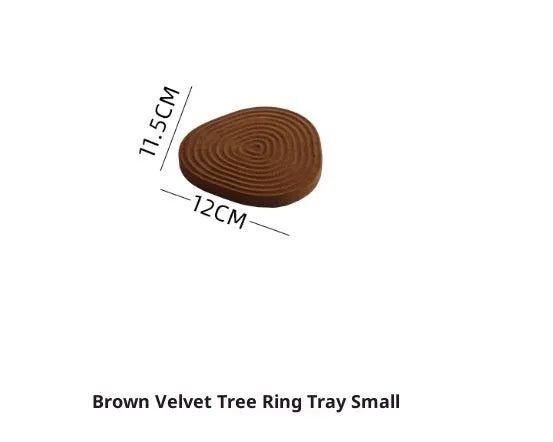 Flannel tree wheel jewellery display stand with rotating design, small size 12x11.5cm, black colour