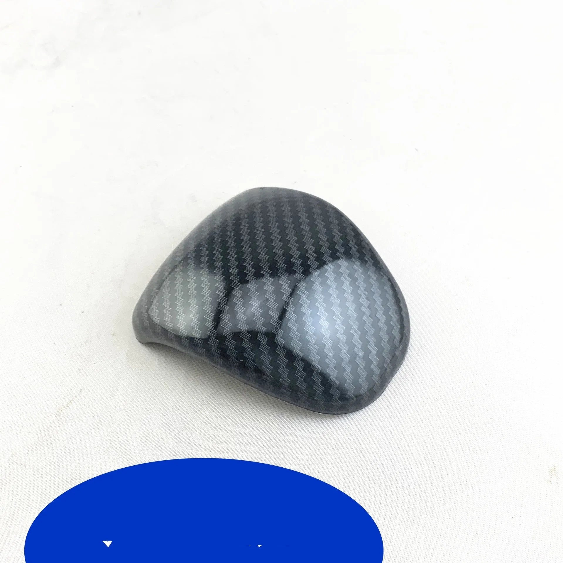 Black carbon fibre pattern gear shift cover for car interior customisation