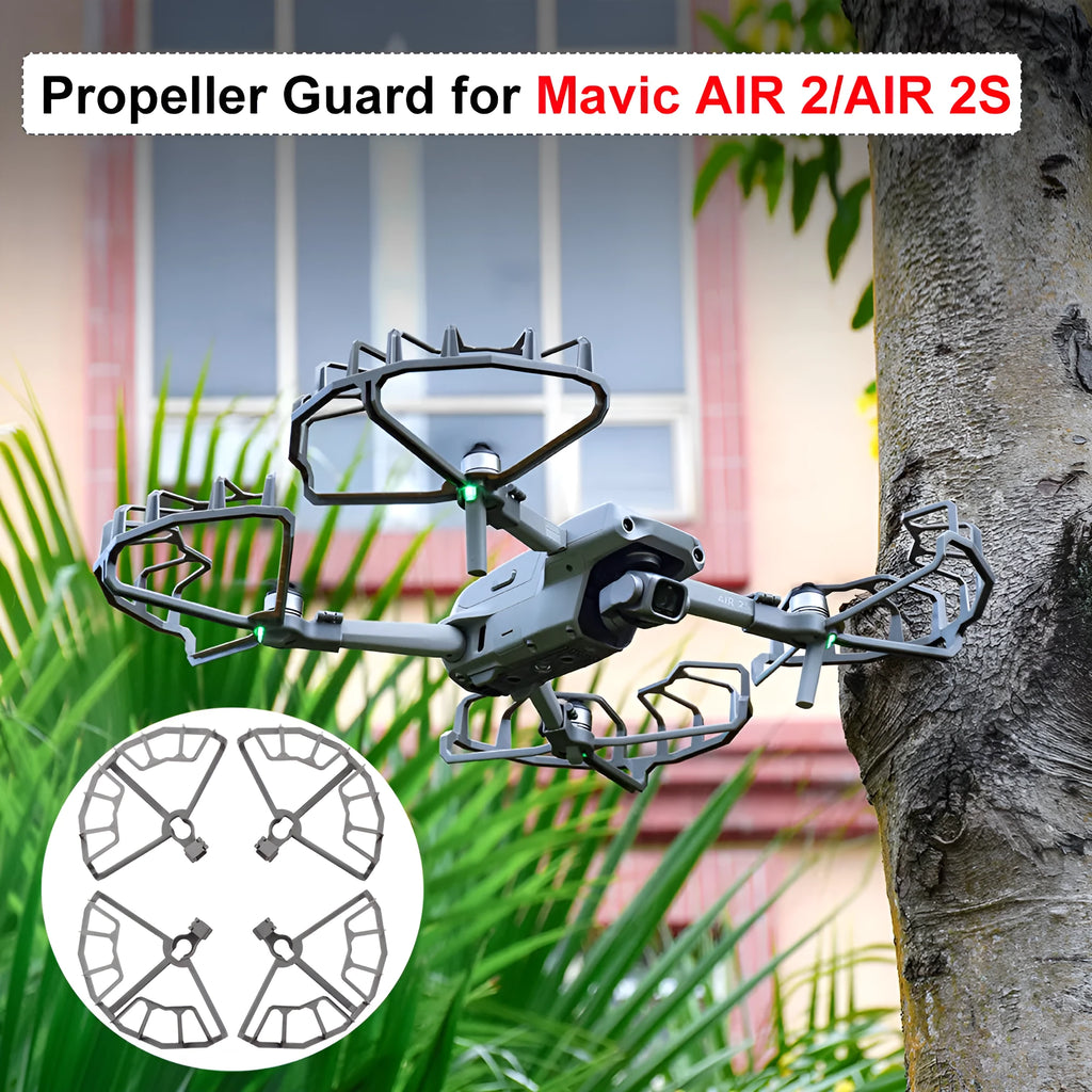 Grey ABS plastic propeller guard ring for DJI Royal Air 2 and Air 2S drone models.