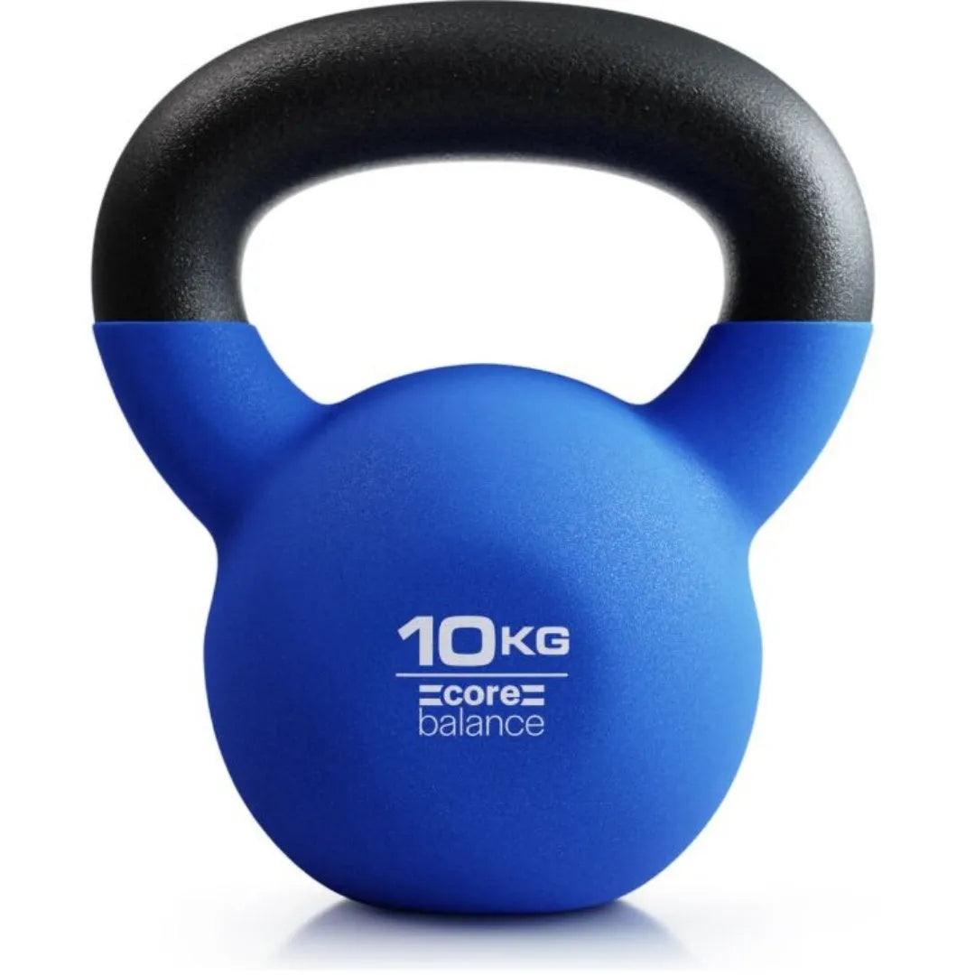 Blue cast iron teapot dumbbell showing immersion shape design on solid background
