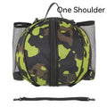 Oxford cloth basketball training bag showing 9 litre capacity with shoulder carrying options