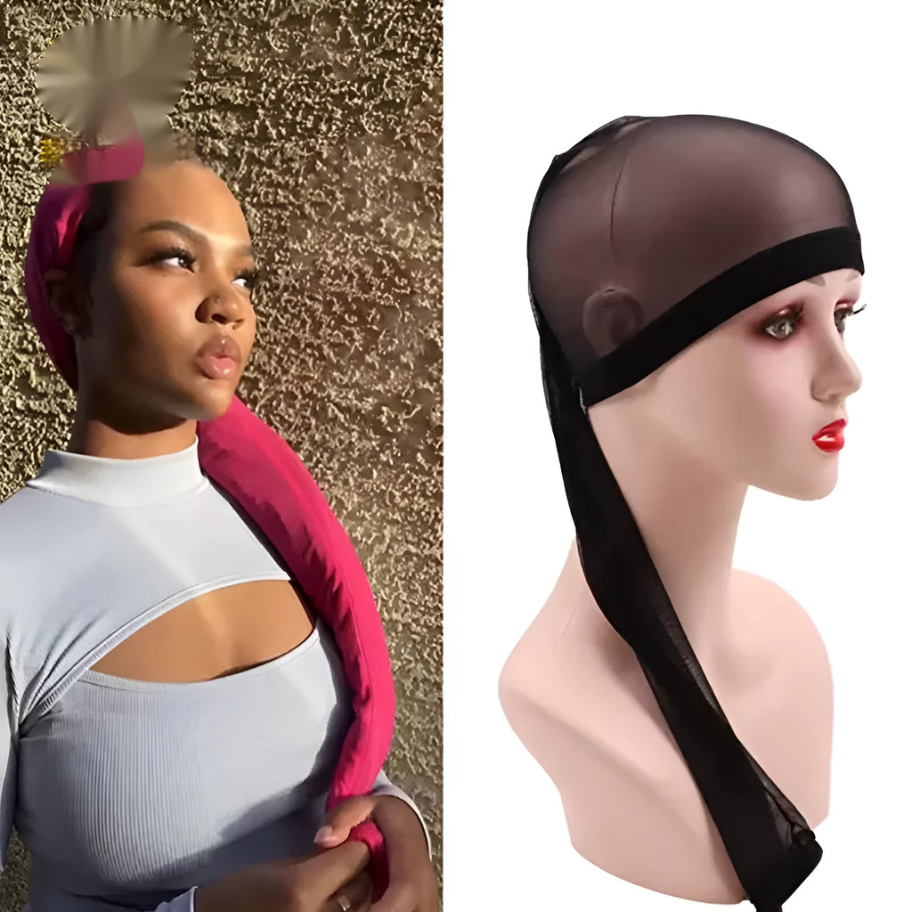 High elasticity adjustable mesh wig cap in multiple colours including leopard print.