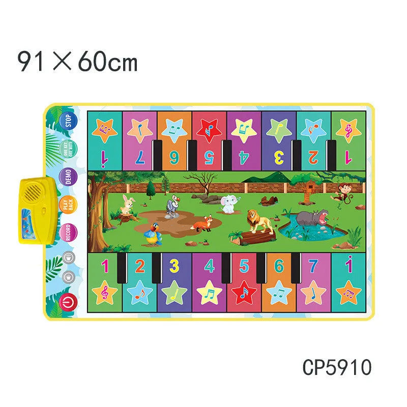 Children's early education animal piano mat cloth music blanket toy with colour options
