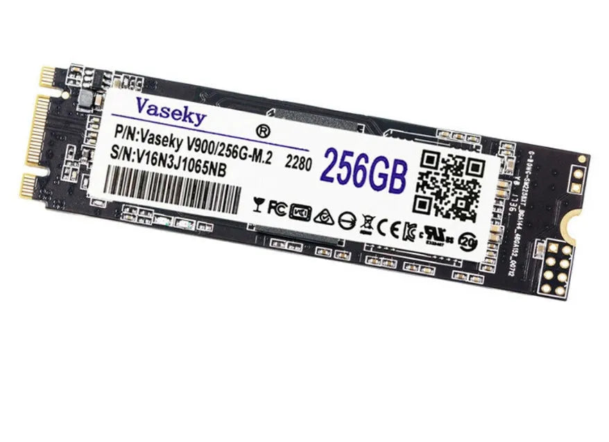 M.2 2280 NGFF SATA SSD 256GB TLC notebook drive, 9cm x 3cm x 0.2mm