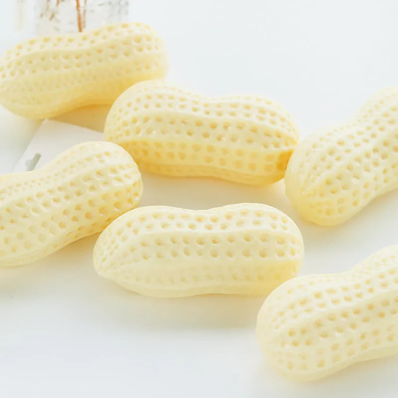 Dog simulation peanut toy in TPR with sounding feature, 14x8cm, 130g, colour as shown