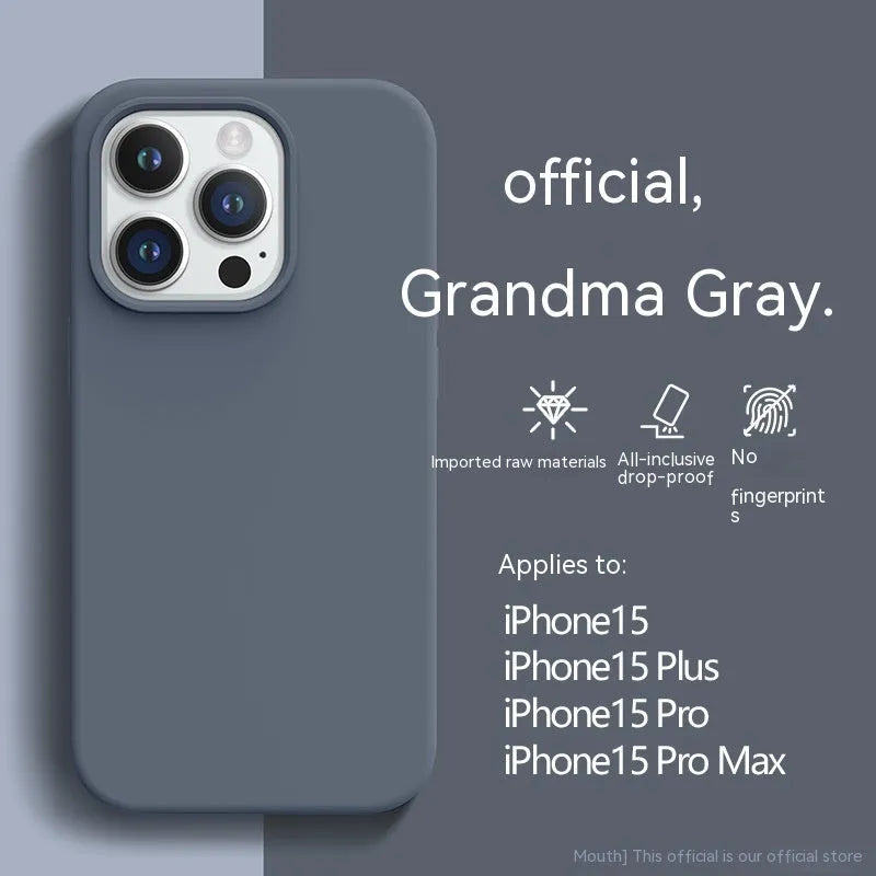Liquid silicone phone case for iPhone 13 in sunflower colour with frosted finish