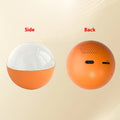 Electronic ball video player with circular screen in orange, blue, white, pink or black casing
