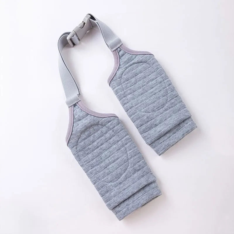 Adjustable dog knee protector with padded elbow patch and matching scarf in blue colour