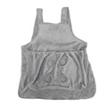 Plush pet carrier apron for small cats and dogs with adjustable strap and head opening.