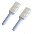 4-in-1 self-cleaning anti-static massage hair brush in Roland purple or Moon rock ash, 24.6 x 6 x 2.5 cm