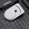 Car glasses holder sun visor clip 11x7cm in synthetic resin and leather for sunglasses and cards